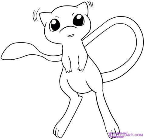 Mew Coloring Pages Pokemon Printable Mewtwo Educative Sheets Print