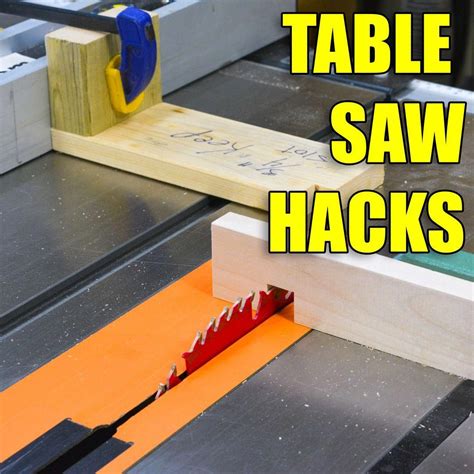 5 Quick Table Saw Hacks - Woodworking Tips and Tricks #woodworkingplans