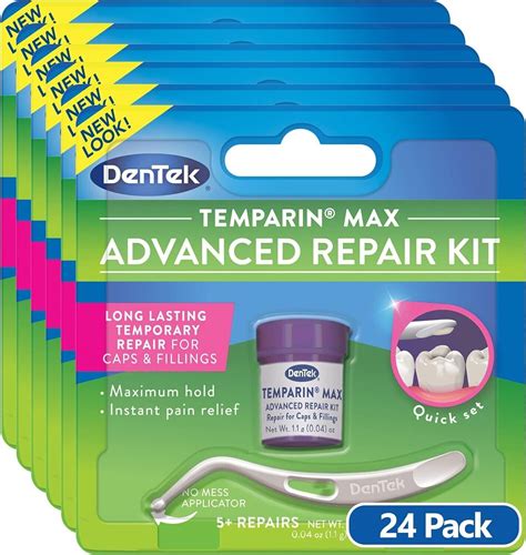 Dentek Temparin Max Lost Filling And Loose Cap Repair Kit 5 Repairspack Of 24 Ebay