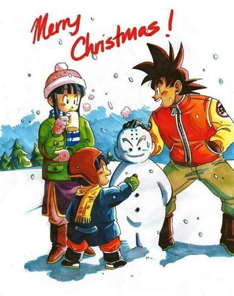 Merry Christmas Dragon Ball Gt Dragon Ball Super Manga Dragon Ball Artwork Christmas Dragon