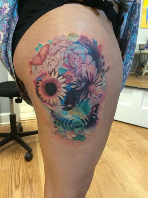 Corpse Flower Flower Skull Tattoo Creating Tattoo Idea Skull