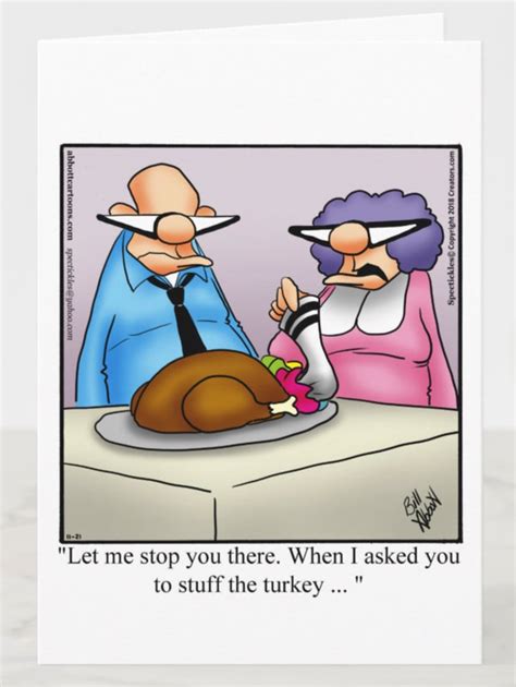 spectickles thanksgiving greeting cards bill abbott cartoons