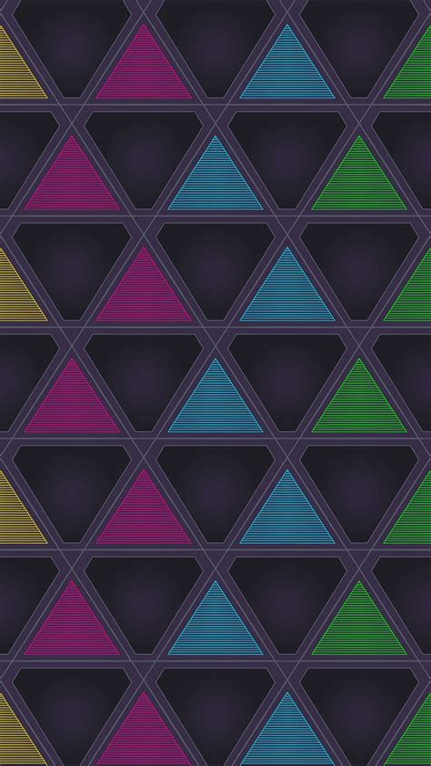 Download Wallpaper 1350x2400 Triangles Triangle Symmetry