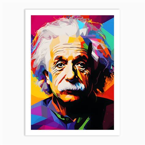 Albert Einstein Art Print By Supernova Fy