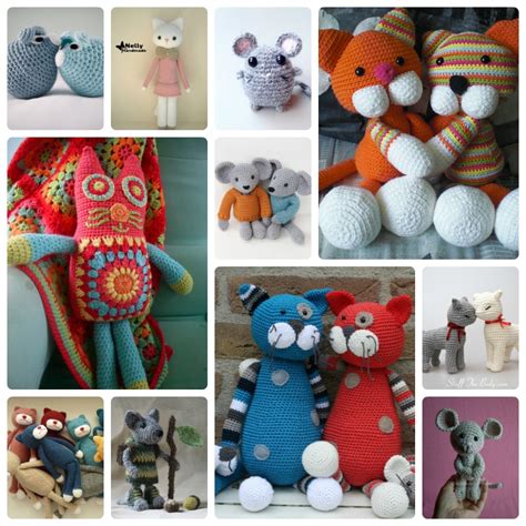 So here's a roundup all of you owned by cats: Cat and Mouse Crochet Patterns - Wee Folk Art