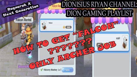 Guide And Tips Rox 2021 Ragnarok X How To Get Falcon Archer Job In