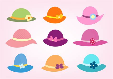 Free Vector Set Of Ladies Hats Download Free Vector Art Stock Graphics And Images