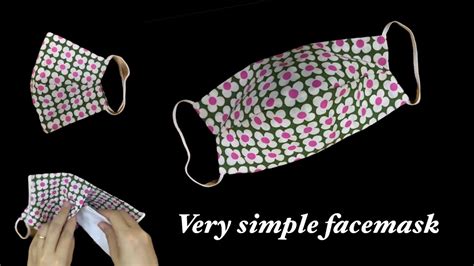 Face Mask Sewing Tutorial Make Fabric Face Mask At Home Diy Cloth