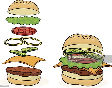 Classic Burger High Res Vector Graphic Getty Images