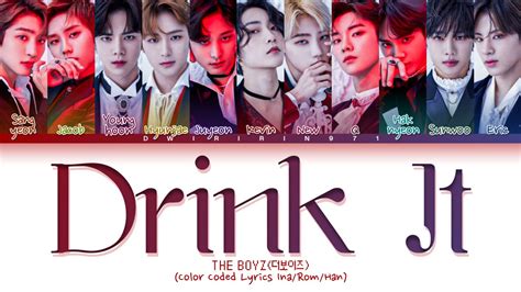 The Boyz Drink It Lyrics 더보이즈 Drink It 가사 Color Coded Youtube
