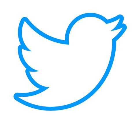 Twitter Bird Outline Blue Edtechteacher