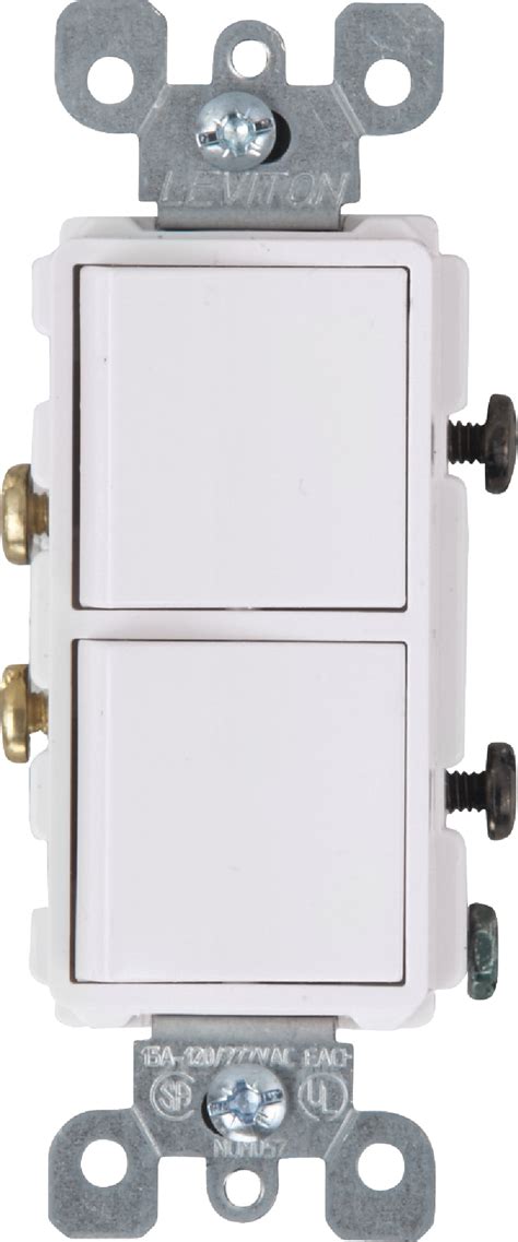 Buy Leviton Single Pole Duplex Switch White 15a