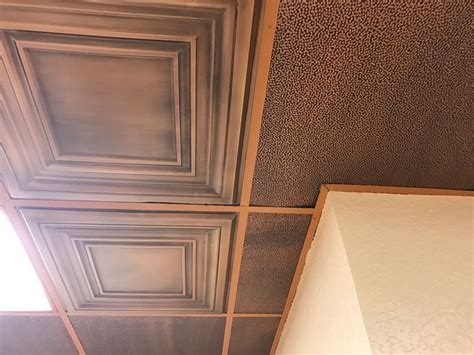We choose to call our pvc made tiles faux tin. Washington Square - Faux Tin Ceiling Tile - 24″x24″ - #DCT ...