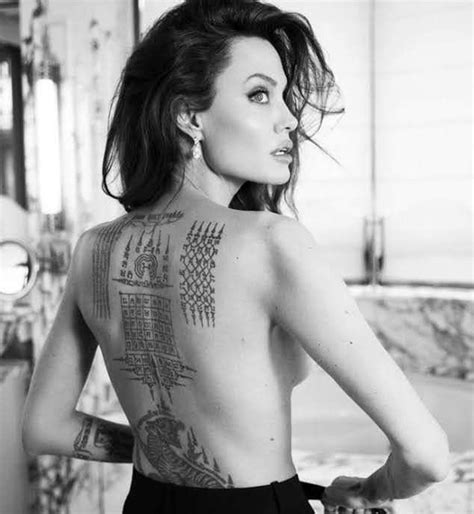 Las 10 Mejores Ideas E Inspiración Sobre Angelina Jolie Back Tattoo