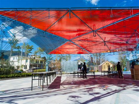 Peoples Architecture Office Develops Modular Tangram Canopy