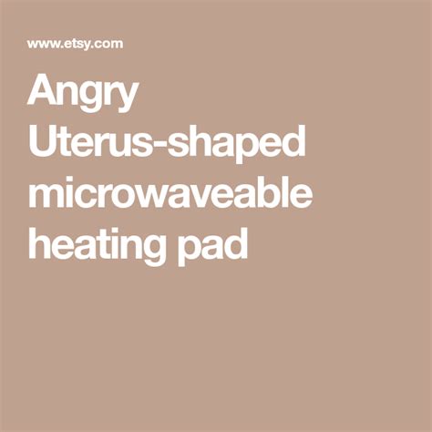 Angry Uterus Shaped Microwaveable Heating Pad Etsy Microwave Heating Pad Heating Pad Uterus