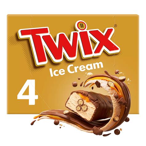 Twix Chocolate Caramel Ice Cream Pk Ice Cream Cones Sticks Bars