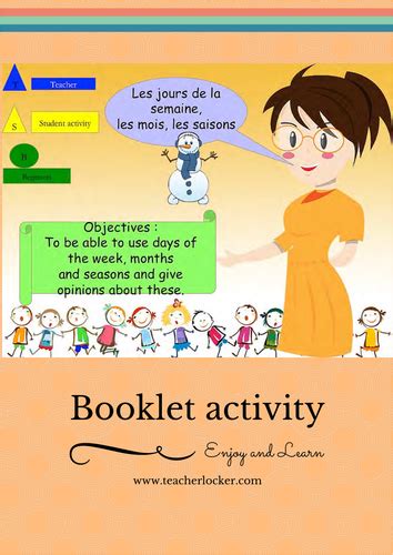 Days Month Seasons In French Lesson Activity No Prep Jours