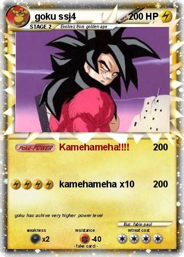 Pokémon Goku Ssj4 171 171 Kamehameha My Pokemon Card