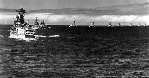 The Uss Maryland Leads A Column Of Ten Battleships In The 1930 S[740x600] Imgur