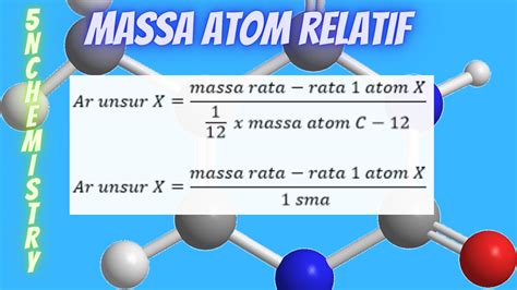 Cara Menentukan Massa Atom Relatif Ar Unsur 5nchemistry
