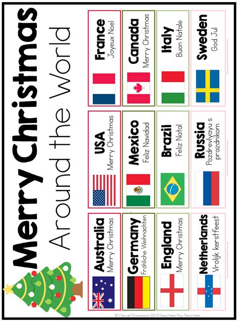 Merry Christmas Around The World Cards Holidays Around The World