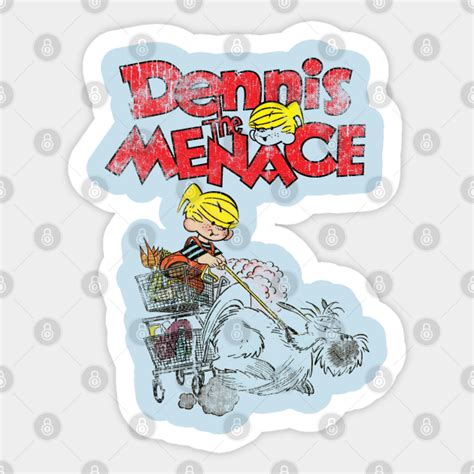 Hey Mr Wilson Dennis The Menace Sticker Teepublic Uk