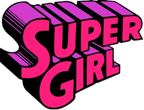 Supergirl Pink Girl Superwoman Purple Sticker By Rutymo