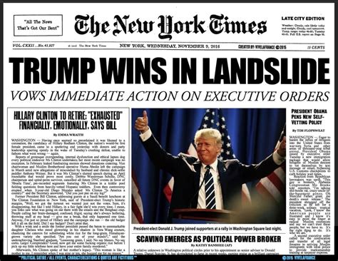 Fake Newspaper Front Pages Are Apparently Now A Thing In The 2016 Race