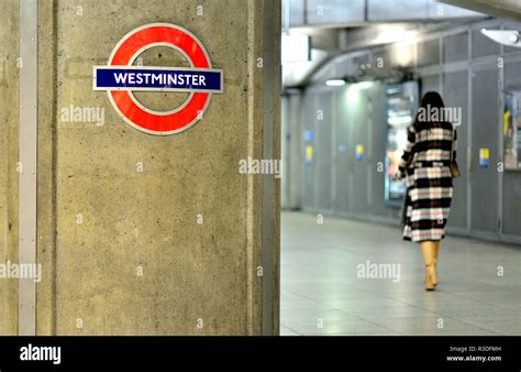 Westminster Underground Station Jubilee Line Platform London England