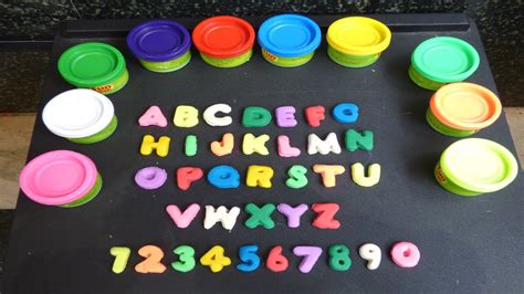 Learn Abc With Playdoh Kids Video Learn Alphabets And Numbers Play