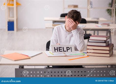 Boy Sitting In The Classrom Stock Photo Image Of Studying Schoolboy