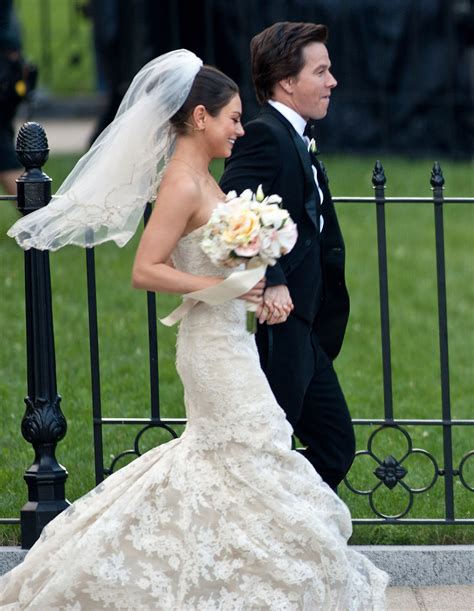 Farmhouse is everything they've dreamed of and more. Mila Kunis??? Wedding Dress: Mila Kunis, Ashton Kutcher ...