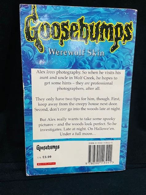 Goosebumps Book Werewolf Skin Retro Rlstine Horror Etsy