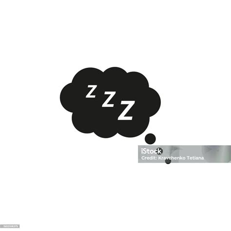 Ikon Istirahat Tidur Simbol Tidur Komputer Zzz Ilustrasi Vektor Gambar Stok Ilustrasi Stok