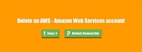 We recommend you to do it by email. How to delete an AWS (Amazon Web Services) account ...