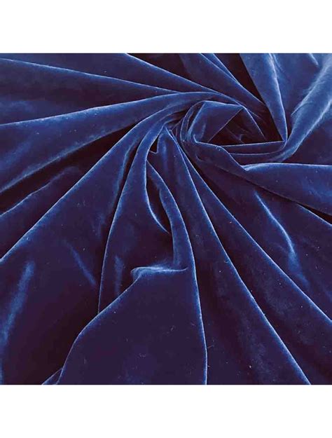 Dark Navy Blue Suede Velvet Fabric Saroj Fabrics