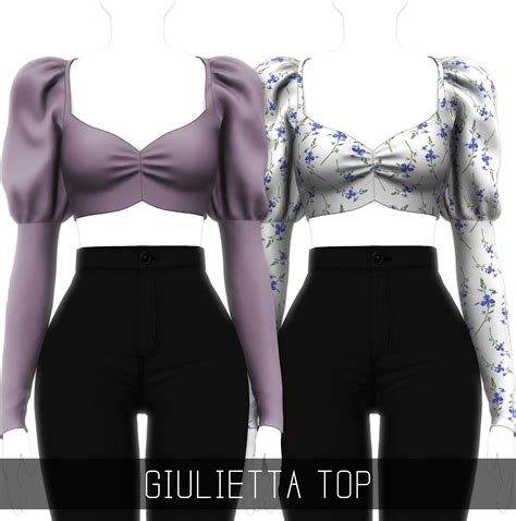 Giulietta Top From Simpliciaty • Sims 4 Downloads