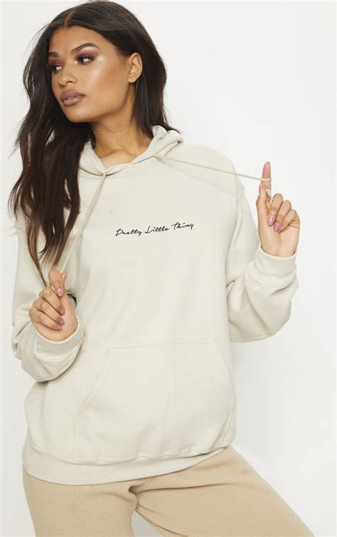 plt sand oversized sweat hoodie prettylittlething aus