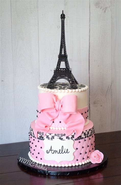 25 Amazing Photo Of Paris Themed Birthday Cake Paris