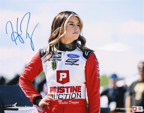 Hailie Deegan Signed Nascar 11x14 Photo Pa Coa Pristine Auction