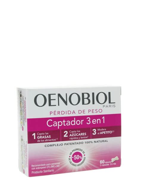 Oenobiol Captador 3 En 1 Pérdida De Peso 60 Cápsulas Comprar A Precio