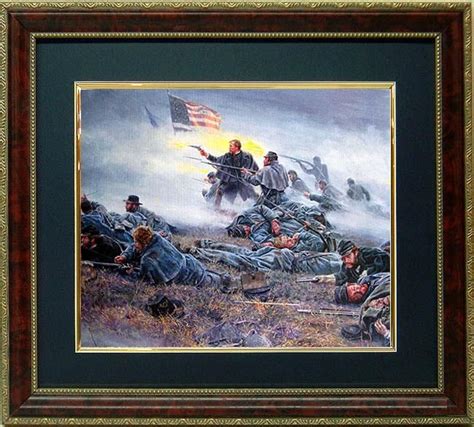 Mort Kunstler Civil War Framed Print Courage In Blue