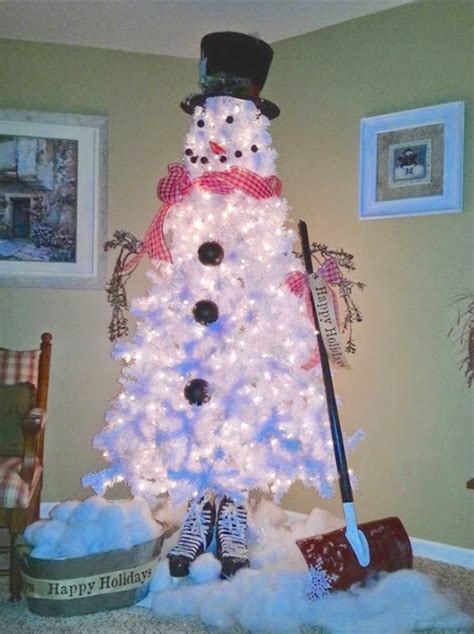 15 Snowman Christmas Tree Diy Decorations And Ideas