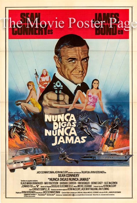 Never say never again is the best acted bond picture ever made, because it clearly surpasses any predecessors in the area of inventive and clever overall i liked never say never again but it fell far short of the movie it could have been. Never Say Never Again (1983) - (Connery) Spanish, F,NM $65