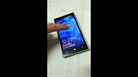 Nokia Lumia 930s Double Tap Screen On Demo Youtube