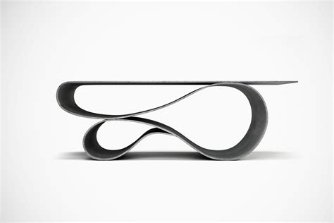 Designed from a mix of concrete and fabric, these tables will surprise