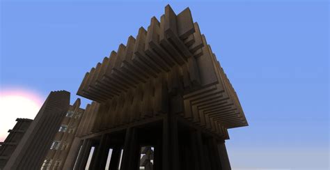 Brutalist Style Structure Minecraft Map