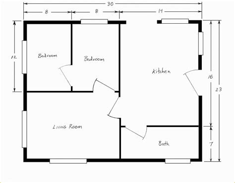 Free Printable Floor Plan Templates Of Blank House Template Beautiful