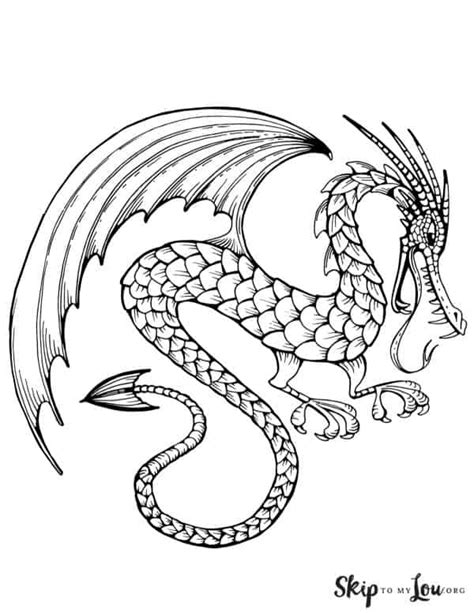 Dragon Coloring Page Skip To My Lou Coloring Home